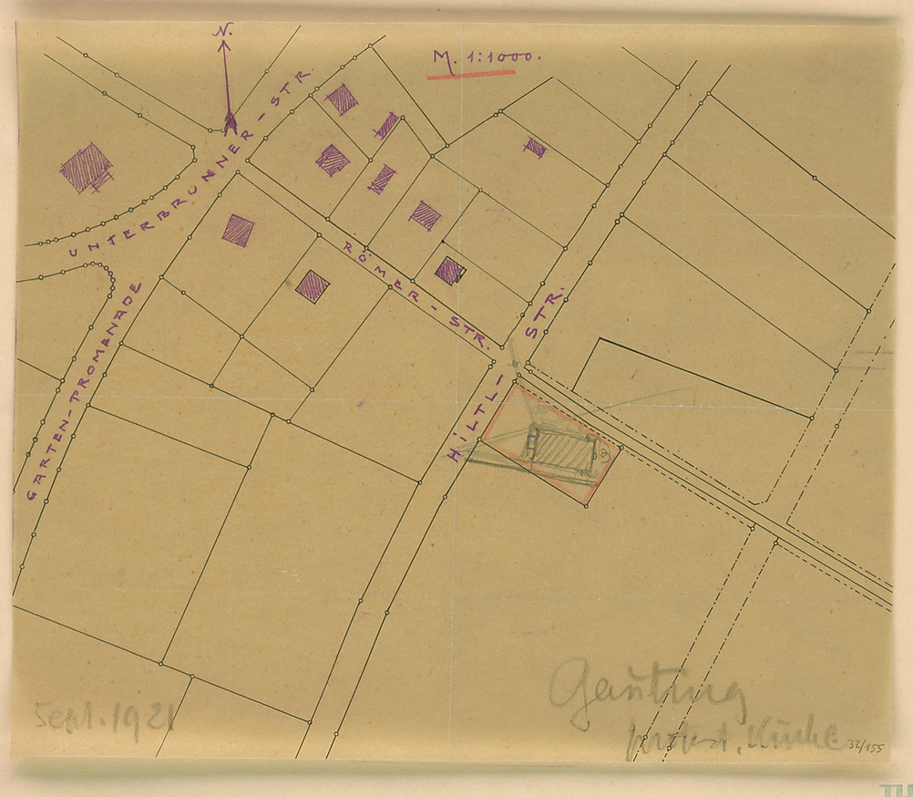 Bis zum Erwerb des Grundstücks an der Ammerseestraße im Jahr 2025, war der Bau auf einem Grundstück in der Gautinger Villenkolonie, genauer in der Hiltlstraße, vorgesehen