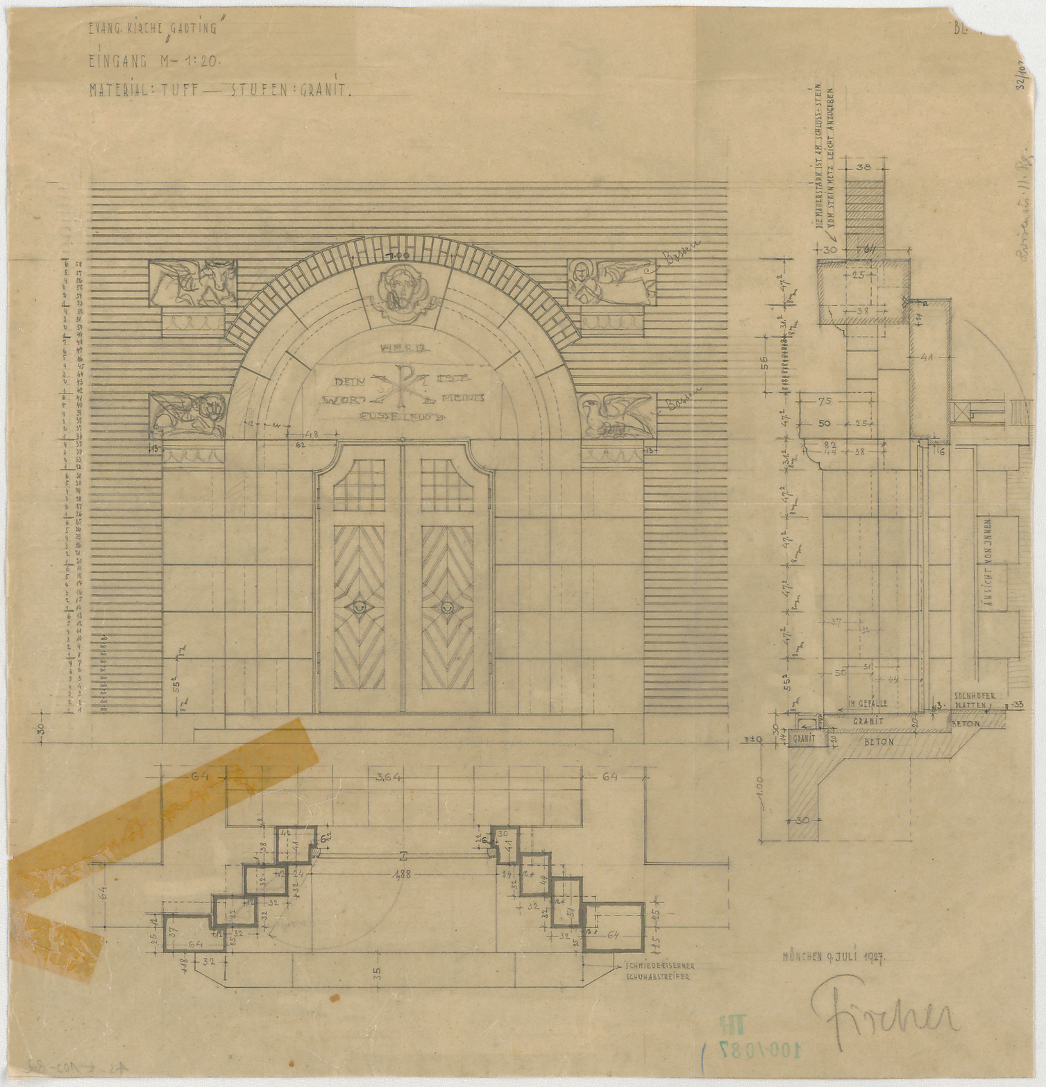 Entwicklung des Eingangsportals unserer Kirche